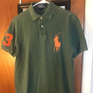 Men’s distressed Big Pony polo shirt